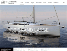 Tablet Screenshot of dufour-yachts.com